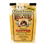 Hula Girl 100% Kona Coffee 7oz(198g) – Box of 6/10/20 Bags: 10 / Grounds