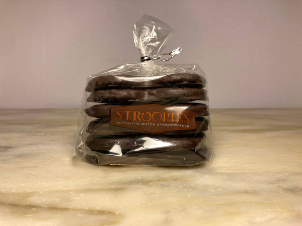 Stroopwafel Valentine Hearts: 6-Pack  Chocolate Dipped Made in USA Treat