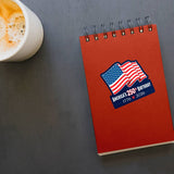5-Pack USA 1776 Flag 2026 Patriotic 250 Years Mini Sticker Made in USA