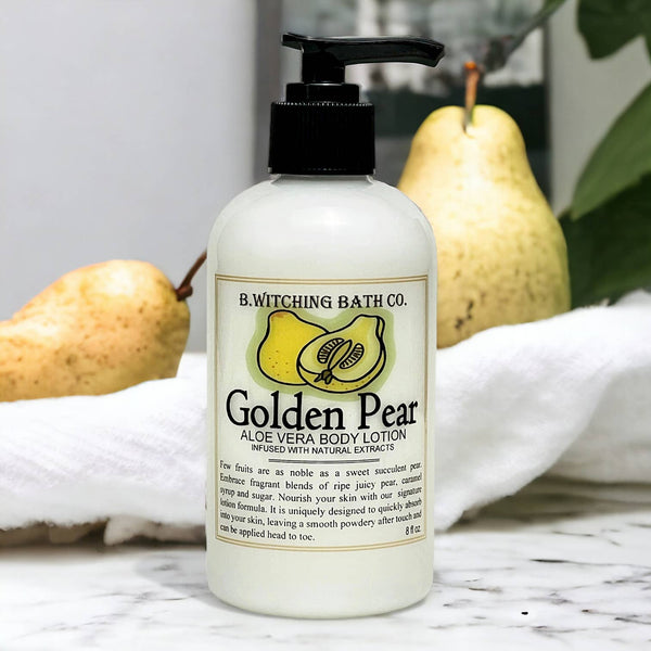 Golden Pear Aloe Vera Body Lotion 8oz. Made in USA