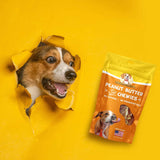 2-Pack 8oz Peanut Butter Soft Chewy Dog Treats Made in USA