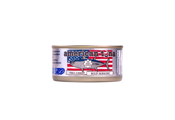 New: 6-Pack of Large 64oz No Salt American Tuna Cans