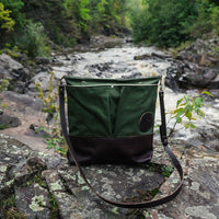Waxed Canvas Convertible Jet-Setter Tote B-460 Made in USA