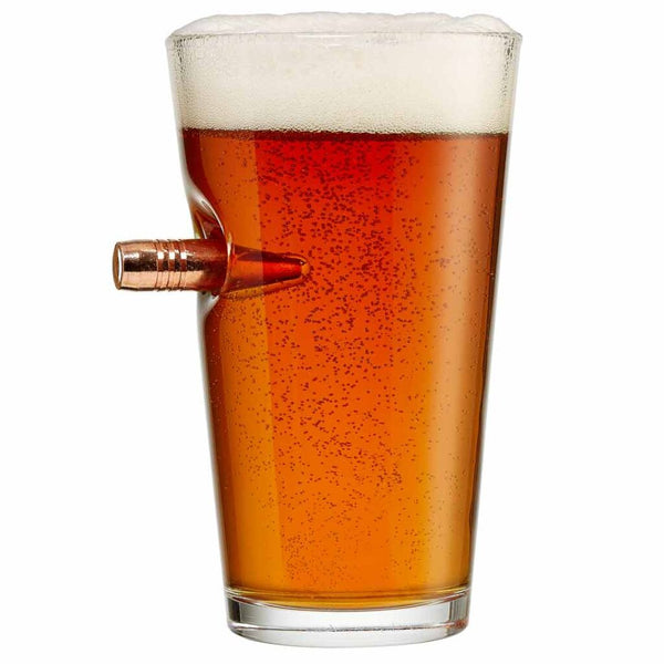 2-Pack of Bullet Beer Pint Glass Set Made in USA