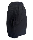 Black Nylon Shorts with Pocket Zippers by T Street Made in USA