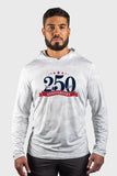 250 Anniversary PERFORMANCE MESH WHITE OUT SUN HOODIE 672MSHWA