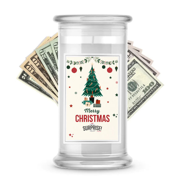 Merry Christmas | Christmas Cash Candles | Christmas Designs Made in USA