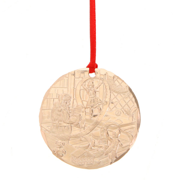 New: Limited Edition 2025 Annual Ornament- Checking It Twice (Rose Gold Plated) Made in USA
