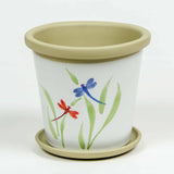 New: Hand-Painted Flower Pot Made & Decorated in USA