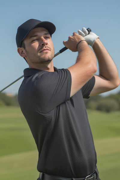 Sale: Illusion Mesh Loose Fit Short Sleeve Performance Boss Level Polo Shirt 757IMPB Made in USA