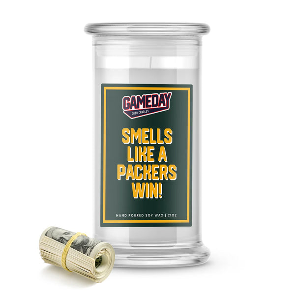 Green Bay Packers-Inspired Game Day Cash Candle