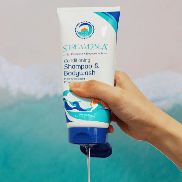 New Stream2Sea Conditioning Shampoo & Body Wash - 6 oz Made in USA