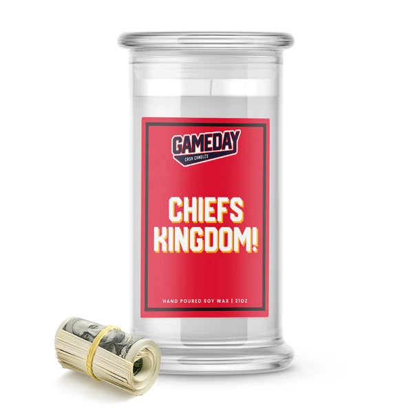 Kansas City Chiefs-Inspired Game Day Cash Candle