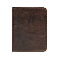 Large Heritage Waxed Bison Leather Field Journal Lifetime Warranty LB-072_HER Made in USA