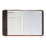 Large Heritage Waxed Bison Leather Field Journal Lifetime Warranty LB-072_HER Made in USA