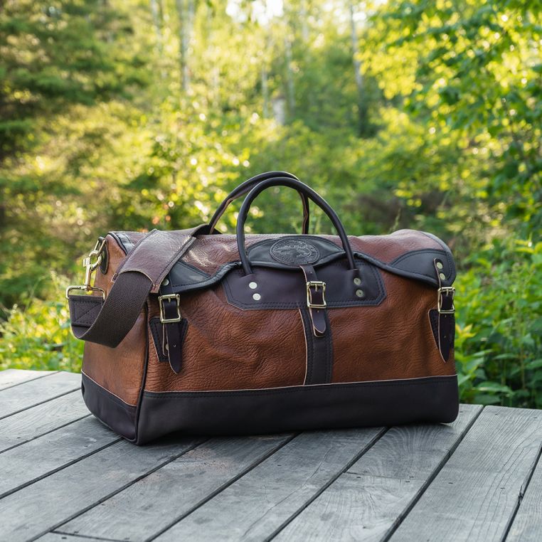 American Bison Bison Leather Duffle Bag Sale: Bison Leather