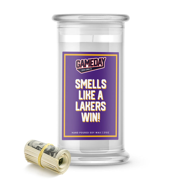 Los Angeles Lakers -Inspired Cash Candle Made in USA