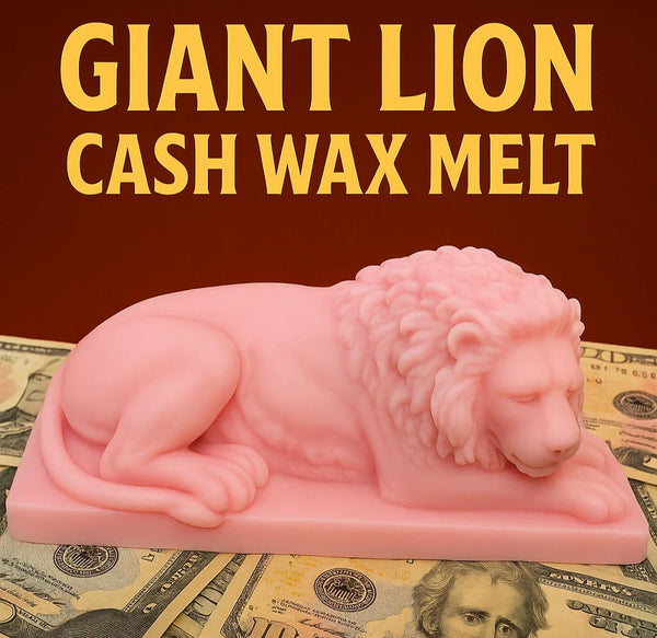 2-Pack Giant Lion Shaped Cash Wax Melt Made in USA