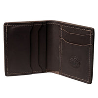 NEW Brown Leather Bifold Wallet with Lifetime Warranty NSL-0001 Made in USA