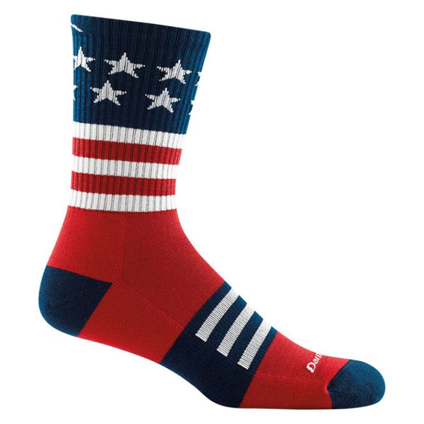 2-Pack Darn Tough Men's Patriot Captain Stripe Micro Crew Lightweight Hiking Sock DRN-0235