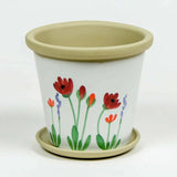 New: Hand-Painted Flower Pot Made & Decorated in USA
