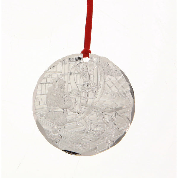 New: Limited Edition 2025 Annual Ornament- Checking It Twice (Silver Plated) Made in USA