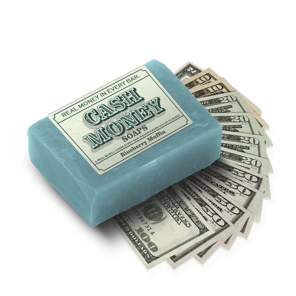 2-Pack of Blueberry Muffins Cash Money Soaps Made in USA