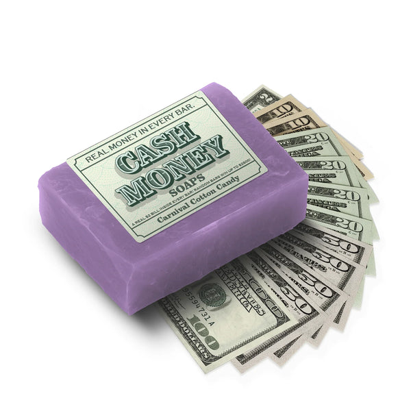 2-Pack of Carnival Cotton Candy Cash Money Soaps Made in USA