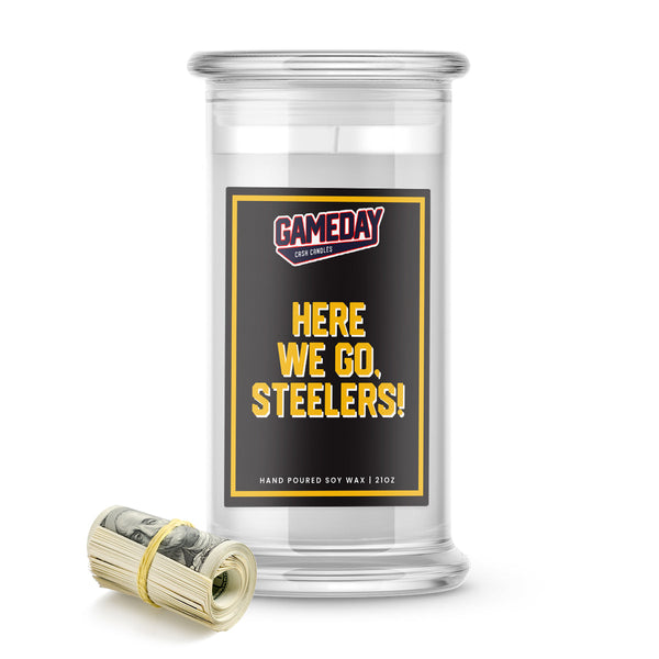 Pittsburgh Steelers-Inspired Game Day Cash Candle