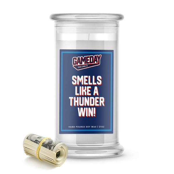 Oklahoma City Thunder Cash Candle Made in USA