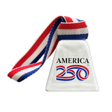 AMERICA 250 Cowbell: White Made in USA