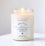 2-Pack of Home is Where the Heart Candles 4oz Made in USA
