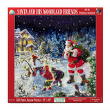 0727 Santa and His Woodland Friends 500 pc Puzzle Made in USA