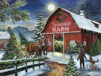 0788 At the Christmas Barn 500 pc Puzzle