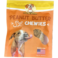 2-Pack 8oz Peanut Butter Soft Chewy Dog Treats Made in USA