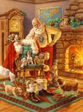 0396 Santa and His Friends 1000 pc Puzzle Made in USA