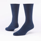 3-Pack of Navy Organic Cotton Cushion Crew Socks