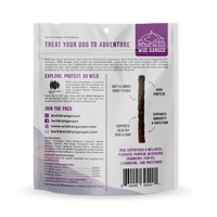 Wild Ranger Duck Jerky & Superfoods Dog Treats 8oz Made in USA