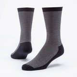 Organic Cotton Cushion Crew Socks: Black / L