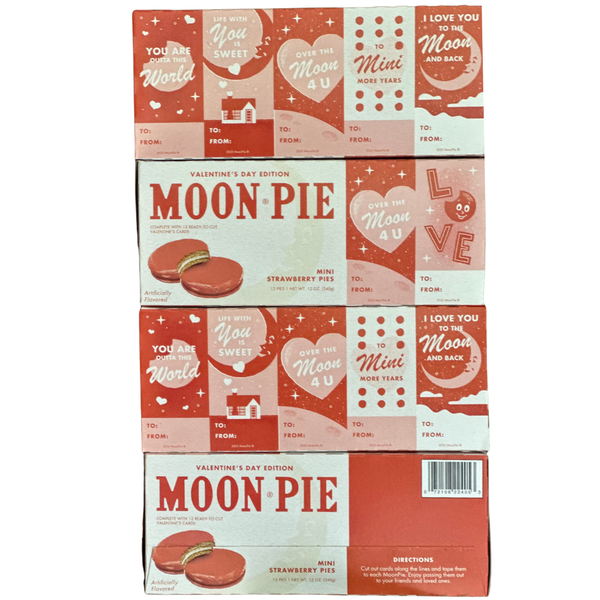 Fun Valentine Mini Strawberry MoonPies 2-Pack (24 minis total)