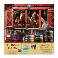 1156 Horse Barn 500+ pc Puzzle