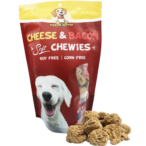 New: 2-Pack Bacon & Cheese Soft Chewy Dog Treats 16oz