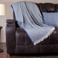 100% Cotton Patterned Throw Blankets – 58″ x 62″: Black Diamond