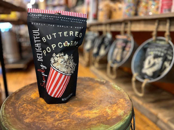 2-Pack of Buttered Popcorn Two 8oz Bags Made in USA