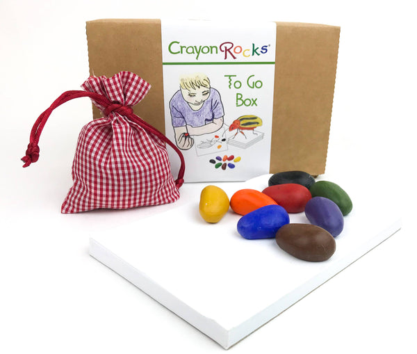 Crayon Rocks TO GO BOX! Travel Fun! Made in USA