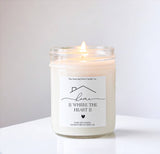 2-Pack of Home is Where the Heart Candles 4oz Made in USA