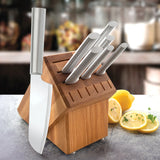 Awesome 8-Piece Knive Set Including USA Oak Base Made in USA