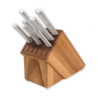 Awesome 8-Piece Knive Set Including USA Oak Base Made in USA
