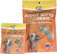 2-Pack 8oz Peanut Butter Soft Chewy Dog Treats Made in USA