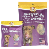 2-Pack of 8oz Peanut Butter & Blueberry Soft Chewy Dog Treats Made in USA